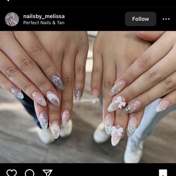 Perfect Nails & Tan - this was my inspo pic. i wanted the set on the right - Nail Salons Near Me - San Jose, California Perfect Nails & Tan - this was my inspo pic. i wanted the set on the right - Nail Salons Near Me - San Jose, California