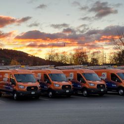 Bergeron Mechanical Systems - The Bergeron fleet at sunrise, ready to roll!