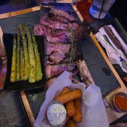 El Toro Loco Steakhouse - Little Havana - The asparagus, the yuca, and the meats were all executed so well.