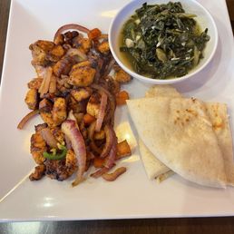 *Chicken Tibs and *Plain Gomen with pita bread *Chicken Tibs and *Plain Gomen with pita bread