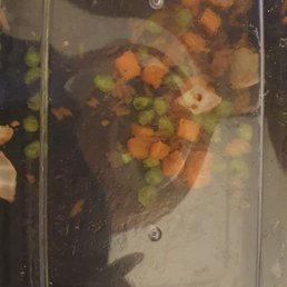 peas n carrots from fried rice. peas n carrots from fried rice.