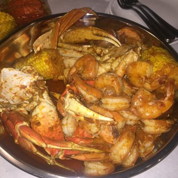 Red Crab House - Laurel - Dungeness crab, shrimp (headless), snow crab, corn on the cob and potatoes in the Special chili seasoning/extra hot!! - Seafood Near Me - Laurel, Maryland Red Crab House - Laurel - Dungeness crab, shrimp (headless), snow crab, corn on the cob and potatoes in the Special chili seasoning/extra hot!! - Seafood Near Me - Laurel, Maryland
