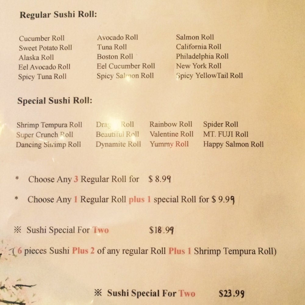 Mt Fuji Japanese Restaurant - Menu - Japanese Near Me - Arab, Alabama Mt Fuji Japanese Restaurant - Menu - Japanese Near Me - Arab, Alabama