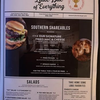 Little Bite of Everything - Menu pic - Burgers Near Me - Dickson, Tennessee