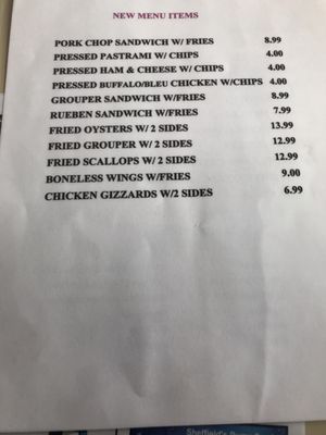 Menu photo 2 Julie's Diner Bronson, FL