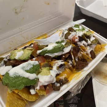 Nubias Drive Thru - Loaded nachos (small) - Mexican Near Me - Dallas, Texas Nubias Drive Thru - Loaded nachos (small) - Mexican Near Me - Dallas, Texas