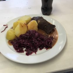 Düsselwohsch - Tagesgericht Rinderroulade, 6,50€. Lecker!