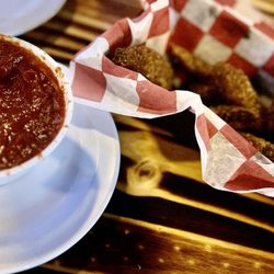 Pit Pony Pub & Eatery - Portobello Fries- breaded mushrooms in slices served with marinara sauce
