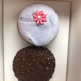 Georgetown Cupcake - Lavender earl grey cupcake on the top is my all time favorite flavor at Georgetown cupcake! - Bakeries Near Me - Bethesda, Maryland