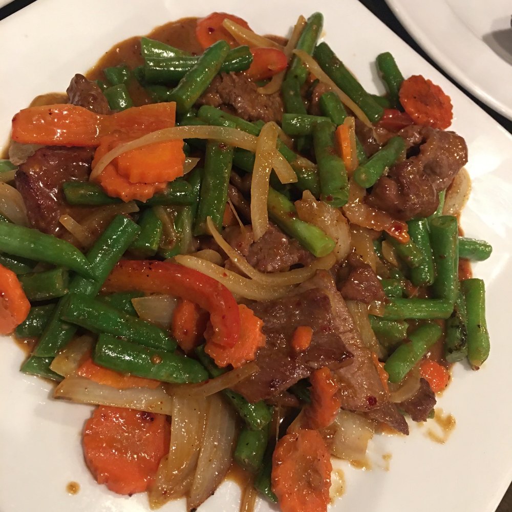 Thai Garden - Pad prik king with beef - Thai Near Me - Central Point, Oregon Thai Garden - Pad prik king with beef - Thai Near Me - Central Point, Oregon
