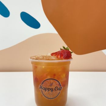 Happy Cup - Sunrise Iced Tea - Bubble Tea Near Me - Glendale, California Happy Cup - Sunrise Iced Tea - Bubble Tea Near Me - Glendale, California
