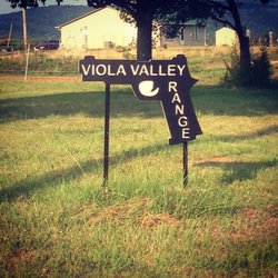 Viola Valley Shooting Range - Sign at the road where you turn in.