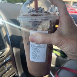 Dunkin' - I asked for almond milk and it says almond milk.   But this is regular milk.   I paid $1.00 extra for almond