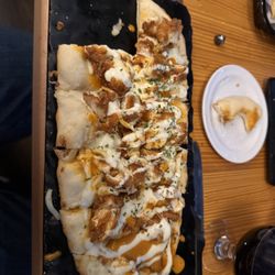 The Varsity Club - Buffalo Chicken Flatbread Pizza