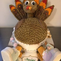 Voodoo Sweets - 3-d Ice Cream/Baby shower/Thanksgiving Cake!