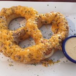 Just Wing It - Crab pretzel- had to be over 9" wide and tall. Biggest pretzel I've ever eaten. And AMAZING with the mustard!