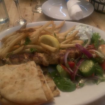 Taverna Opa - Dressed Chicken Souvlaki Platter - Greek Near Me - Hollywood, Florida