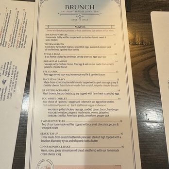 Twisted Tavern - Brunch menu - Burgers Near Me - St Peters, Missouri