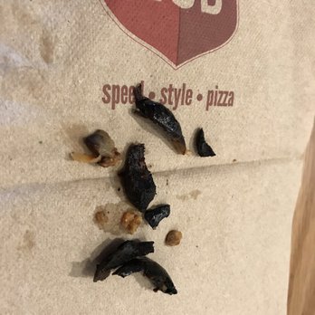 MOD Pizza - Suppose to be fresh roasted garlic. Picked off severely burned and raw pieces of garlic :( - Fast Food Near Me - Shenandoah, Texas MOD Pizza - Suppose to be fresh roasted garlic. Picked off severely burned and raw pieces of garlic :( - Fast Food Near Me - Shenandoah, Texas