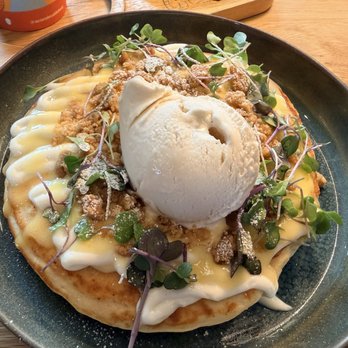 Acorn Cafe - ricotta lemon curd pancake - Breakfast & Brunch Near Me - Healdsburg, California Acorn Cafe - ricotta lemon curd pancake - Breakfast & Brunch Near Me - Healdsburg, California