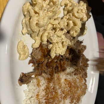 Long Tom Bar And Grill - 2/29 dinner special- Hawaiian pulled pork, rice, & max salad (lacking in portion size, rice over cooked) - Bars Near Me - Veneta, Oregon Long Tom Bar And Grill - 2/29 dinner special- Hawaiian pulled pork, rice, & max salad (lacking in portion size, rice over cooked) - Bars Near Me - Veneta, Oregon