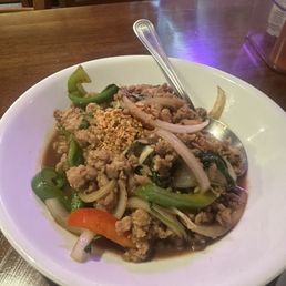 Pad Ka Prow with Ground Meat Pad Ka Prow with Ground Meat