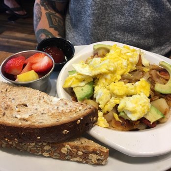 First Watch - I believe this was the farmhouse hash. So good! .....and they butter your toast:) - Breakfast & Brunch Near Me - North Miami Beach, Florida