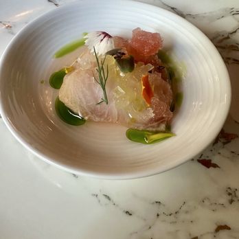 Restaurant August - Watermelon molasses cured Cobia - New American Near Me - New Orleans, Louisiana