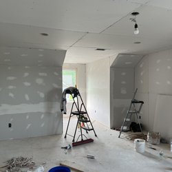 Jeremy’s Construction - During a full remodel we installed drywall and mud and then sanded ready to be painted