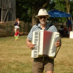 Cobblestone Farm Market - Strolling Accordion Player at Cobblestone Farm Market in Buhr Park, Ann Arbor's newest neighborhood Farmers' Market