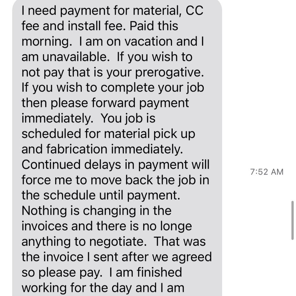 Emrich - Demand on payment despite he hasn't finished or paid for stone - Kitchen & Bath Near Me - Savannah, Georgia Emrich - Demand on payment despite he hasn't finished or paid for stone - Kitchen & Bath Near Me - Savannah, Georgia