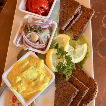 The Bit O'Denmark - Herring plate $21 - Scandinavian Near Me - Solvang, California