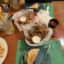 Jalapeño Poppers (top) Fried Pickles & Wisconsin Cheese Curds (middle) Classic BLT Sandwich (bottom) Jalapeño Poppers (top) Fried Pickles & Wisconsin Cheese Curds (middle) Classic BLT Sandwich (bottom)