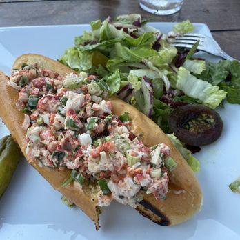 Hideaway Restaurant - Scallion roll  with some Lobster - Seafood Near Me - Ocean Beach, New York