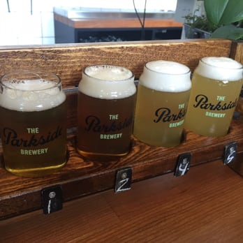 The Parkside Brewery - A flight of four tasters - Breweries Near Me - Port Moody, British Columbia
