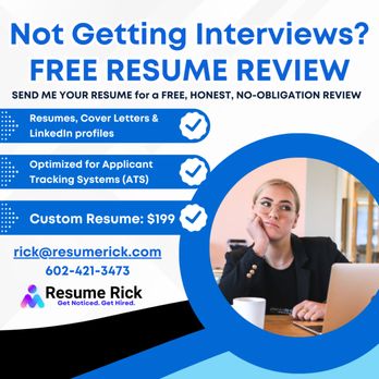 Resume Rick - custom resumes from just $199 - Editorial Services Near Me