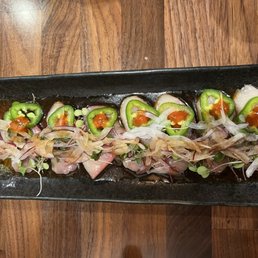 Yellowtail carpaccio Yellowtail carpaccio