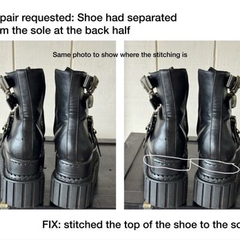 Kapalama Shoe Repair - Repair for boots that had separated from the sole - Shoe Repair Near Me - Honolulu, Hawaii Kapalama Shoe Repair - Repair for boots that had separated from the sole - Shoe Repair Near Me - Honolulu, Hawaii
