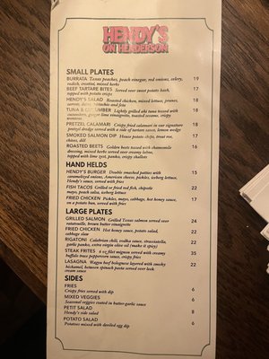 Menu photo 2 Hendy’s on Henderson Dallas, TX Menu photo 2 Hendy’s on Henderson Dallas, TX