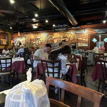La Dolce Vita - A shot of the restaurant and the paintings on the wall - Italian Near Me - Frankfort, Illinois La Dolce Vita - A shot of the restaurant and the paintings on the wall - Italian Near Me - Frankfort, Illinois