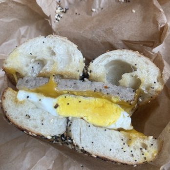 Rubinstein Bagels Capitol Hill - Sausage, Egg & Cheese - Bagels Near Me - Seattle, Washington