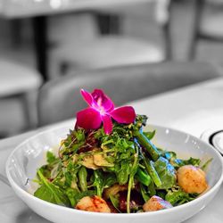 GIWA - Mushroom confit salad with Hokkaido scallops
