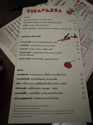 Menu photo 3 ViceVersa Miami Miami, FL
