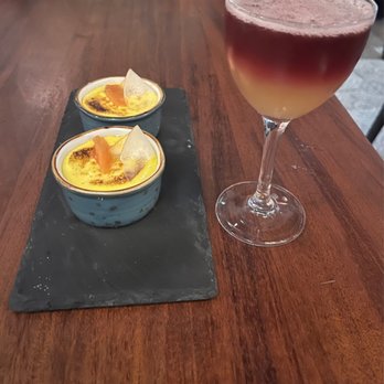 Anima by Edo - Italian Zabaione: A bit of spice, pear, cara cara orange, brûléed. Flight 201 to Brazil: bourbon, Avua Prata, lemon orange, Malbec float - Tapas/Small Plates Near Me - Las Vegas, Nevada Anima by Edo - Italian Zabaione: A bit of spice, pear, cara cara orange, brûléed. Flight 201 to Brazil: bourbon, Avua Prata, lemon orange, Malbec float - Tapas/Small Plates Near Me - Las Vegas, Nevada