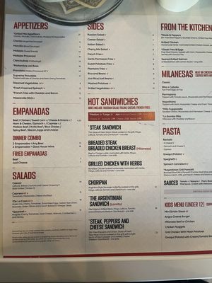 Menu photo 4 Argentinian Grill Boca Raton, FL