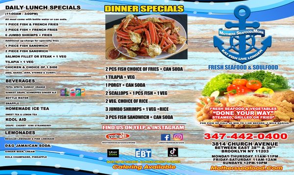 Menu photo 8 Mother’s Seafood & More Brooklyn, NY