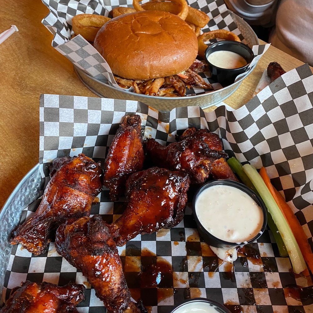 Jasper's Barbeque - Wings and pulled pork sandwich - Barbeque Near Me - Big Bear Lake, California Jasper's Barbeque - Wings and pulled pork sandwich - Barbeque Near Me - Big Bear Lake, California