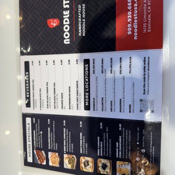 Noodle St - Menu - Noodles Near Me - Eastvale, California