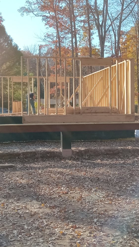 Slide of Red White & Blue Construction