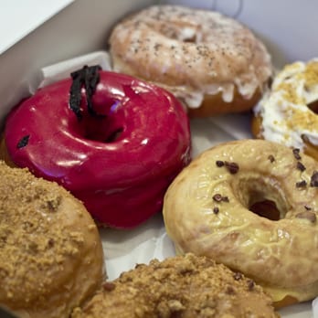 Dough - Box of 6 (Hibiscus, Passionfruit, Cafe au Lait, Lemon Poppyseed, Lemon Cheesecake) - Desserts Near Me - New York, New York
